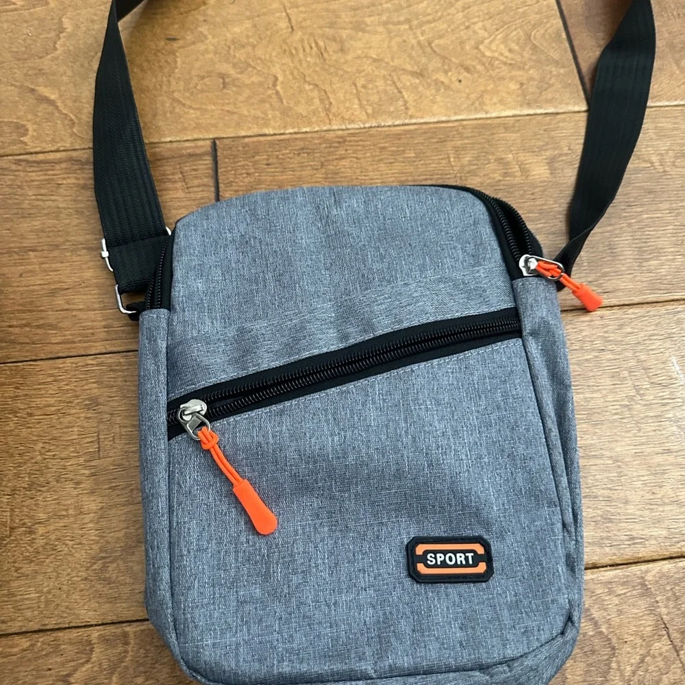Sporto Blue and Black Messenger Bag